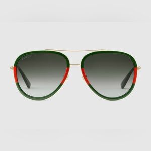 Gucci Aviator metal sunglasses
